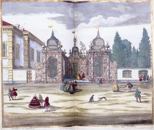 Aviário em Castellazo, 1743 de MarcAntonio dal Re