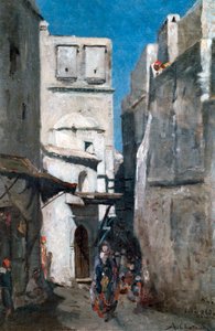 Rua em Argel, c1864-1892 de Marc-Alfred Chataud