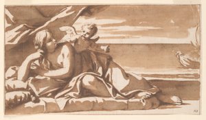 Estudo para uma pintura ao ar livre, Ariadne vendo a aproximação do navio de Baco
