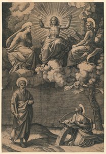 Jesus Cristo, a Virgem e São João Batista com Santos Paulo e Catarina