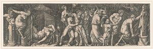 Bacchanalia, ca 1510-1511. de Marcantonio Raimondi