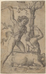 Hércules e Nesso de Marcantonio Raimondi