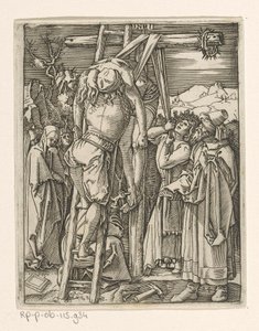 Descida da Cruz
Paixão de Cristo (título da série) de Marcantonio Raimondi