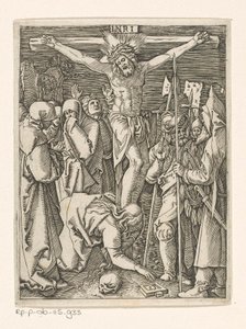 Crucificação Paixão de Cristo (título da série) de Marcantonio Raimondi