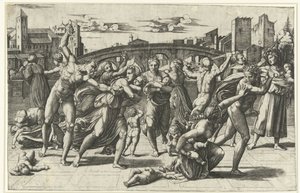 Massacre dos Inocentes Kindermoord em Belém de Marcantonio Raimondi