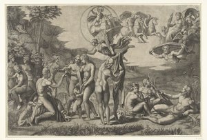 Julgamento de Paris de Marcantonio Raimondi