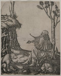 Orfeu Encantando os Animais, c. 1505 de Marcantonio Raimondi