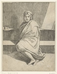 Retrato do pintor Raphael de Marcantonio Raimondi