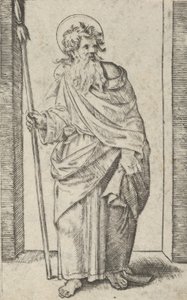 Santo Matthias, ca. 1500-1534. de Marcantonio Raimondi
