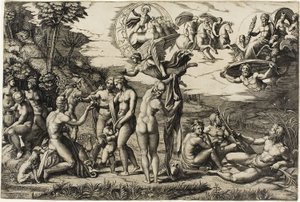 O Julgamento de Paris de Marcantonio Raimondi