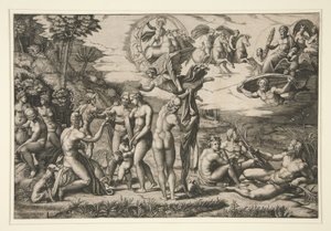 O Julgamento de Paris, depois de Rafael, c.1510-20