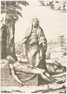 A Pietá de Marcantonio Raimondi