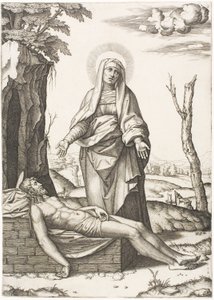 A Pieta de Marcantonio Raimondi