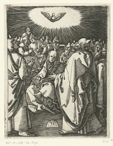 efusão do Espírito Santo
Paixão de Cristo (título da série) de Marcantonio Raimondi