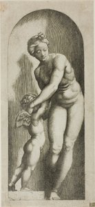 Vênus e Cupido de Marcantonio Raimondi