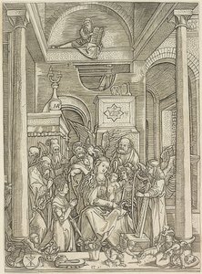 Glorificação de Maria de Marcantonio Raimondi