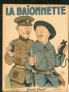Capa de "La Baionnette", Satirical in Colours