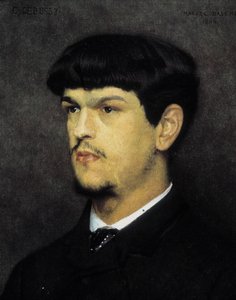 Retrato de Claude Debussy de Marcel Andre Baschet (1862-1941) de Marcel Andre Baschet