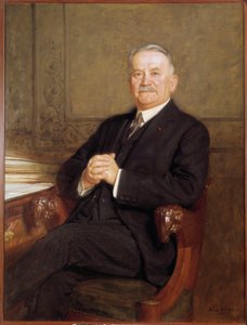Retrato do Presidente da República Gaston Doumergue (1863-1937) Pintura de Marcel Andre Baschet (1862-1941) 1926 Sol 1,22x0,95 m