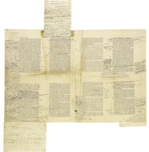 Provas de galé corrigidas redescobertas de &39;Du Cote de Chez Swann&39; de Marcel Proust