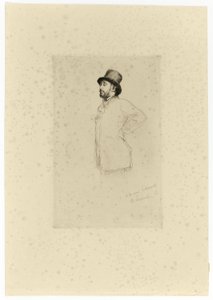 Edgar Degas, em pé de Marcellin Gilbert Desboutin
