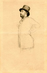 Edgar Degas de chapéu.