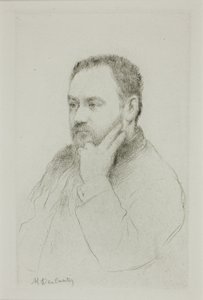 Retrato de Emile Zola de Marcellin Gilbert Desboutin