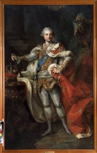 Retrato de Stanislaw II August Poniatowski, Rei e Grão-Duque da Comunidade Polaco-Lituana (1732-1798), c.1790 (óleo sobre tela)