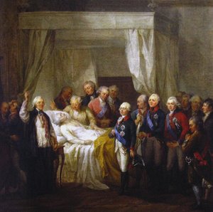 A morte de Stanislaw II agosto Poniatowski, depois de 1798