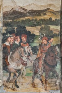 Detalhe da visita de Christian I da Dinamarca a Bartolomeo Colleoni, Hall of Honor