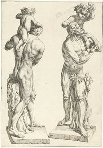 Silenus conheceu de jonge Baco de Marcellus Laroon (I)