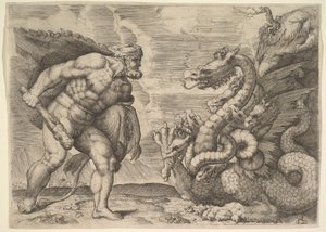 Hércules e a Hidra de Lerna. de Marco Angolo del Moro