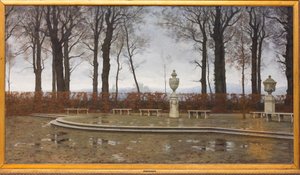 Os Jardins Reais de Turim depois das chuvas de Março