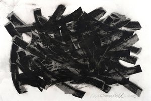 Saltus, 2012 (tinta sobre papel) de Marco Campedelli