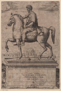 Estátua equestre de Marcus Aurelius de Marco Dente