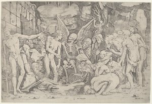 Os Esqueletos de Marco Dente, after Baccio Bandinelli