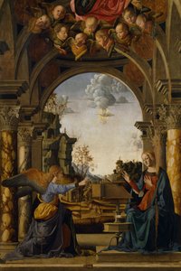 Anunciação, por Marco Palmezzano (1457-1539)
