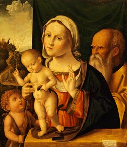 Santa conversa, por Marco Palmezzano (ca 1459-1539), 52x61 cm