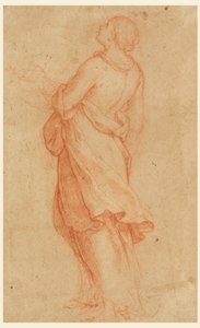 Desenho, Uma jovem mulher (Santa Maria Madalena sob a cruz), 1550-75