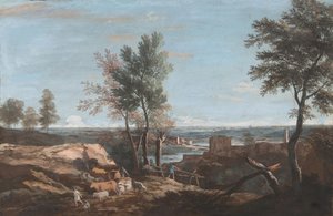 Paisagem Pastoral Extensiva, ca. 1700-1730. de Marco Ricci