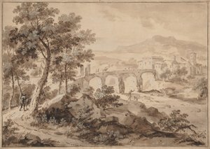 Paisagem com ponte de Marco Ricci