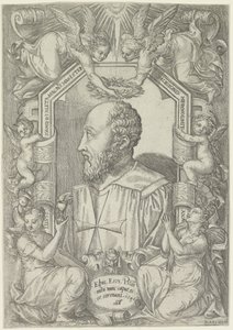 Retrato de Jean Parisot de La Valette, Grão-Mestre da Ordem de Malta de Marco dell