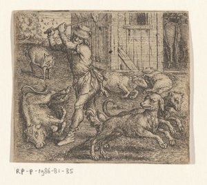 Fábula do fazendeiro e seus cães de Marcus Gheeraerts (I)