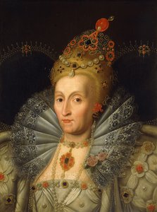 Retrato da rainha Elizabeth I, comprimento do busto,