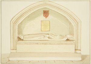 Monumento de Robert, Conde de Gloucester, no corredor sul de St James