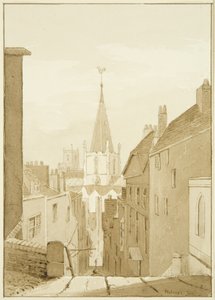 Queen Street (Passos de Natal posteriores) (lápis e aguarela sobre papel) de Marcus H. Homes