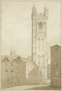 Igreja de São Estêvão (lápis e aguarela sobre papel) de Marcus H. Homes