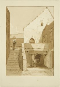 O Negro, ou Dominicano, Friars, Merchant Street (lápis e aguarela sobre papel) de Marcus H. Homes