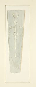 Túmulo do Abade David 4th, na Catedral de Bristol (lápis e aguarela sobre papel) de Marcus H. Homes