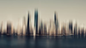 Reflexão abstrata sobre a paisagem urbana